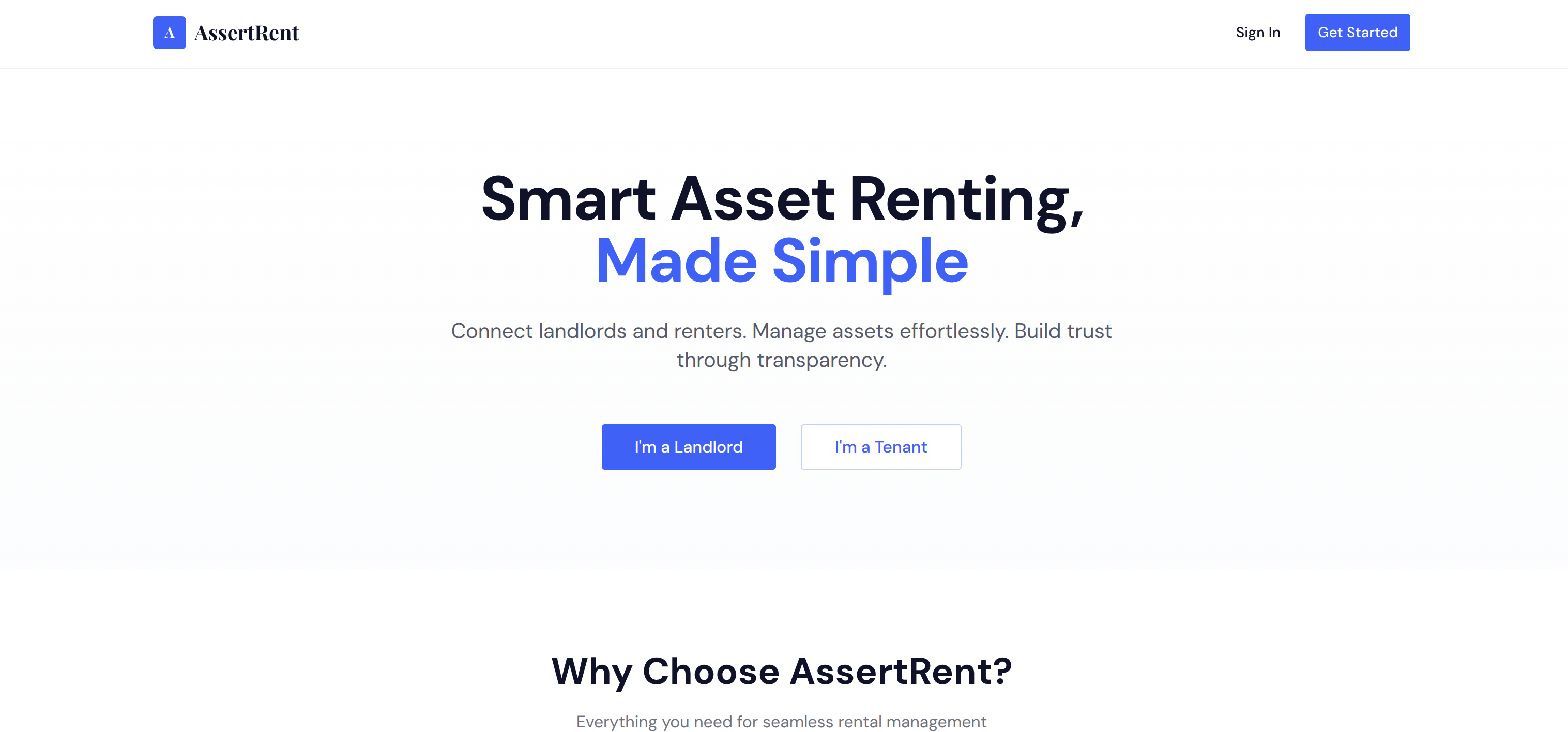 Rental Management System screenshot